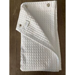 Threshold Thick Waffle Weave Sour Cream Color Shower Curtain